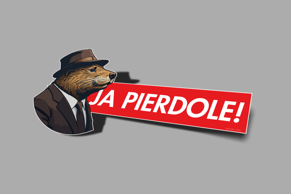 "Bóbr - Ja pierdole!" matrica<br>Supreme style