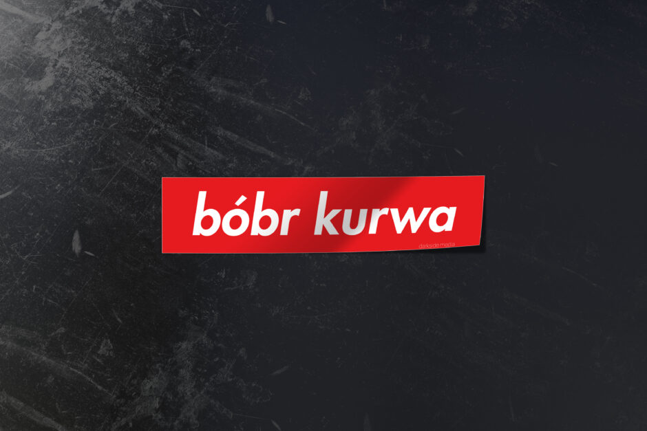 "bóbr kurwa" matrica <br> Supreme style